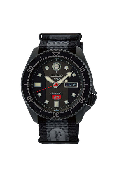 Seiko Men's New5Sports Automatic Watch - Black / Nylon / 42.5mm