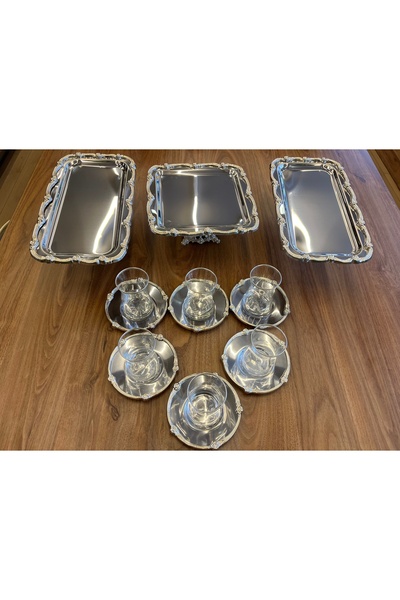 P&ORA PREMIUM KITCHEN PRODUCTS Silver Premium 5 Tea Set