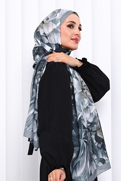 İmajButik Smoked Patterned Soft Digital Shawl