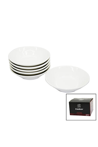 Marsilyan طقم أطباق شاي من البورسلين مكون من 6 قطع (4887)