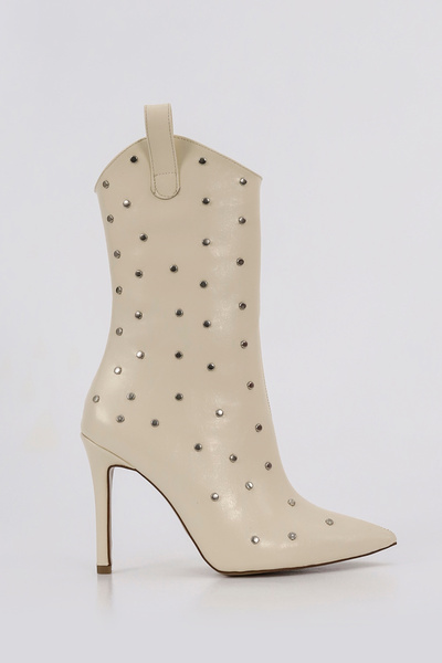 Mamito Ayakkabı Μπότες με λεπτό τακούνι RSD 1205 με μεταλλική λεπτομέρεια