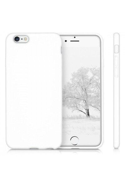 KWmobile Case for Apple iPhone 6 / iPhone 6s, Silicone, White, 35176.48