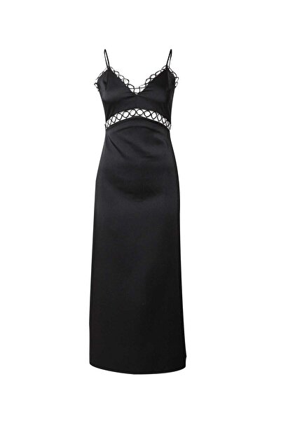 Warehouse Σέξι φόρεμα με κοψίματα και λεπτομέρεια στο στήθος για γυναίκες