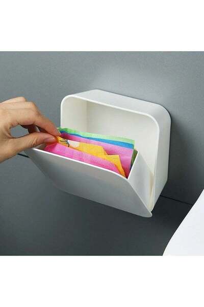 Generic Wall Mounted Sanitary Napkin Organizer Box, Sanitary Napkin Storage C...