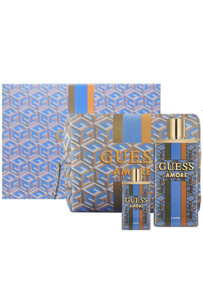 Guess مجموعة هدايا نسائية أموري كابري أو دو تواليت 100 مل + أو دو تواليت 7.5 ...