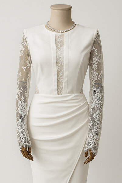 Aydan Stauder Boutique Fransız Dantelli Şık Elbise