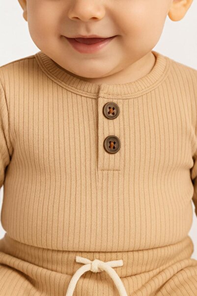 nevrankids Basic Badili Ribbed Bodysuit Set 3 Months - 2 Years