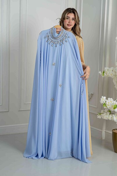 Nice Model Luxury Satin Jalabiya Crystal Embroidered Kaftan Long Sleeve Abaya Dress Evening Gown Plus Size