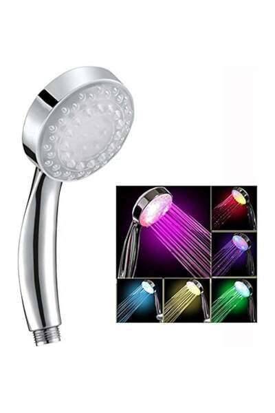 Generic LED Lights Color Changing Shower Head Bathroom LED Shower Heads 7 Colors Automatic Changing LED Lig