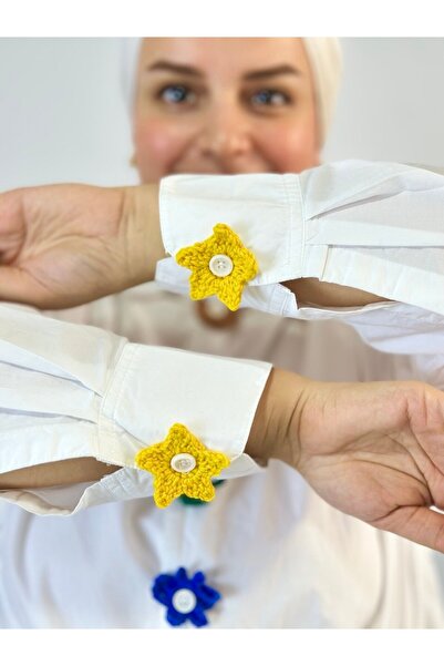 LALE STYLES Hand Knitted Button Ornament – for Children & Adults – Crochet Button Cover