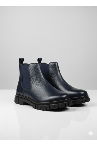 UZR Genuine Leather Men's Chelsea Model Winter Boots