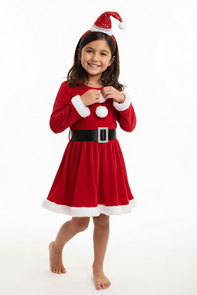 OEM Red velvet Christmas dress for girls special occasions