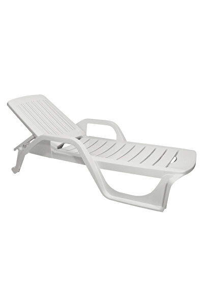 KlaussTech Șezlong multifuncțional pentru exterior, spătar reglabil, stivuibil, greutate 10 kg