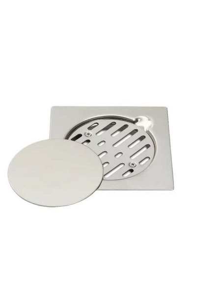 Generic Stainless Steel Floor Drain with Anti-Clog Strainer and Secure Lid fo...
