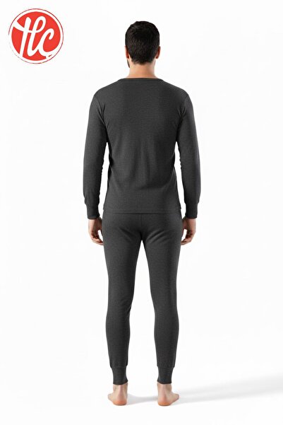LÜXDRM Lüx Drm 1136 Men's 100% Cotton Fleece-Lined Warm Interlock Underwear Bottom and Top Set