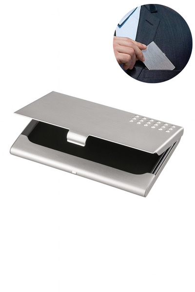 Boldy Aluminum Card Holder - Ultra Slim Card Holder - Aluminum Business Card Holder - Slim Metal Card Holder - Slim Credit Card Holder