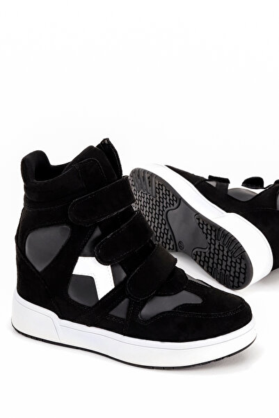 Mamito Ayakkabı Izabella Velcro Internal Hidden Heel Half Boots