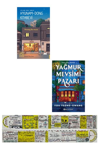 Destek Yayınları Hyunam-Dong Kitabevi + Yağmur Mevsimi Pazarı 2 Kitap Set + Ö...