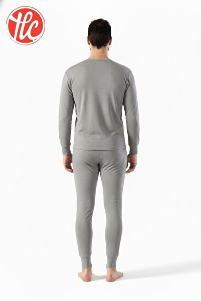 LÜXDRM Lüx Drm 1136 Men's 100% Cotton Fleece-Lined Warm Interlock Underwear Bottom and Top Set