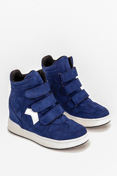 Mamito Ayakkabı Izabella Velcro Internal Hidden Heel Half Boots