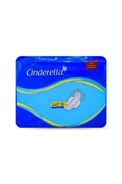 Cinderella سندريلا فوط صحية سميكة عادية بالأجنحة – 40 قطعة