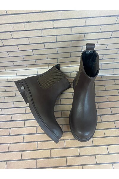Casual Hakiki deri kauçuk taban çok rahat kışlık Bot