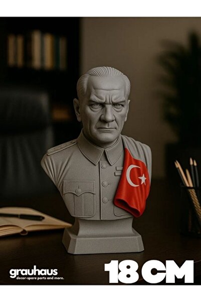 GRAUHAUS Mustafa Kemal Atatürk Büstü 18 CM Masaüstü Dekorasyon