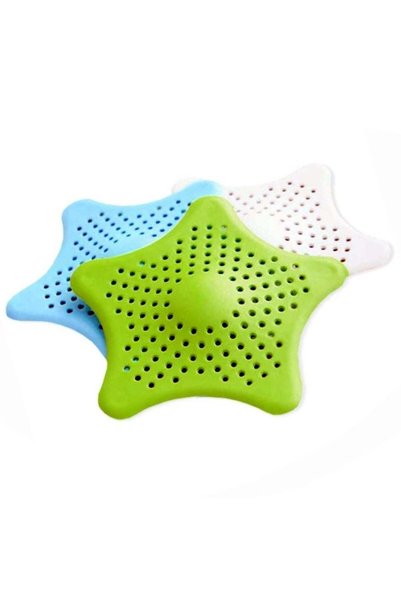 Generic 3PCS Sink Strainer Set with Star Design - Hair Catcher, Kitchen, Show...