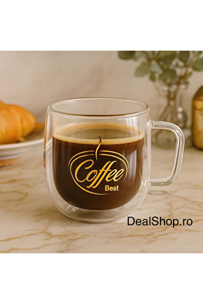 coffe Set of 6 Double-Walled Heat-Resistant Glass Cups 250 ml – Coffee Best