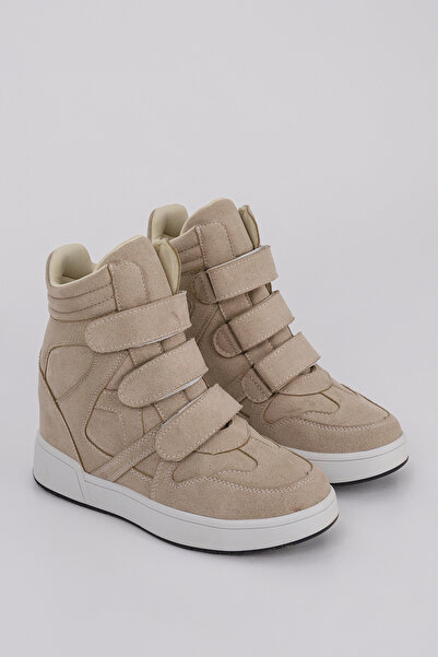 Mamito Ayakkabı Izabella Velcro Internal Hidden Heel Half Boots