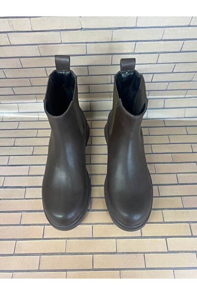 Casual Hakiki deri kauçuk taban çok rahat kışlık Bot