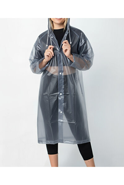 Boldy Oversized D Raincoat - Hooded Raincoat - Snap Fastener Raincoat - Unisex Oversized Raincoat -Raincoat
