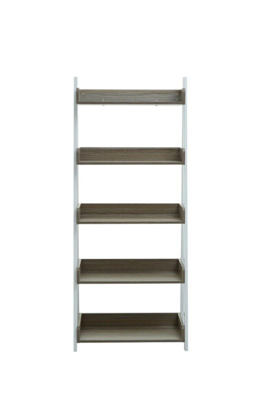 feruzadeco 5 Katlı Merdiven Tasarımlı Raf | Modern Ahşap Kitaplık180x70x40 cm...