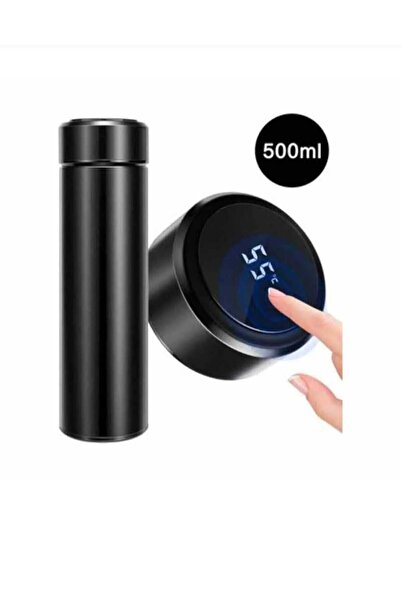 BTİCARET Dereceli Akıllı Çelik Termos (1 Adet) | LED Isı Göstergeli 500 ml Paslanmaz Çelik Termos