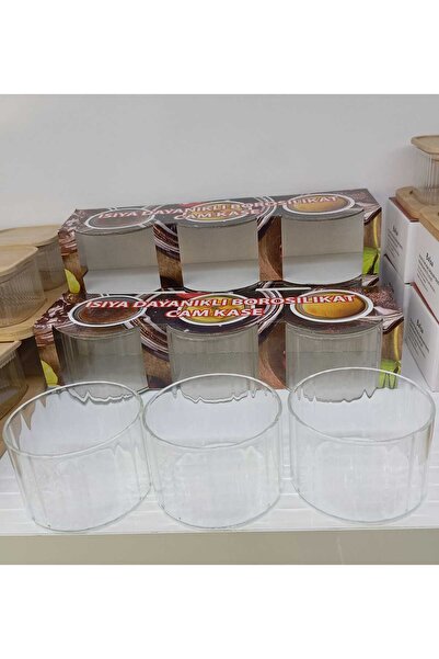 MRK 6 lı suffle , sütlaç , çerezlik çok amaçlı ısıya dayanıklı borasilikat ca...