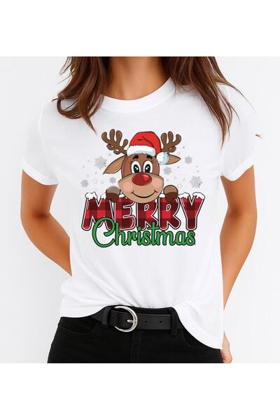 OEM 100% Cotton T-shirt Cute Merry Christmas
