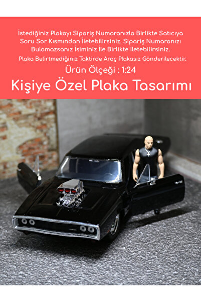 bebeym Hızlı ve Öfkeli Toretto Figür ve Dodge Charger Model Araba