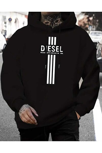 Hunors Sportswear & Company سويت شيرت ديزيل مطبوع موديل للجنسين من القطن بغطا...