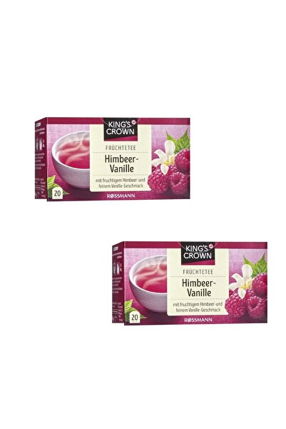 ODN شاي فواكه كينغز كراون توت العليق والفانيليا 60 جرام / ×2