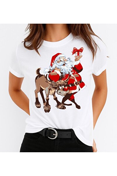 OEM Tricou 100% bumbac Moș Crăciun și ren 5