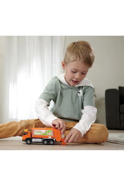 Majorette Απορριμματοφόρο Majorette - Συλλέκτης Απορριμμάτων Volvo Truck, 19 cm, με φώτα και ήχους