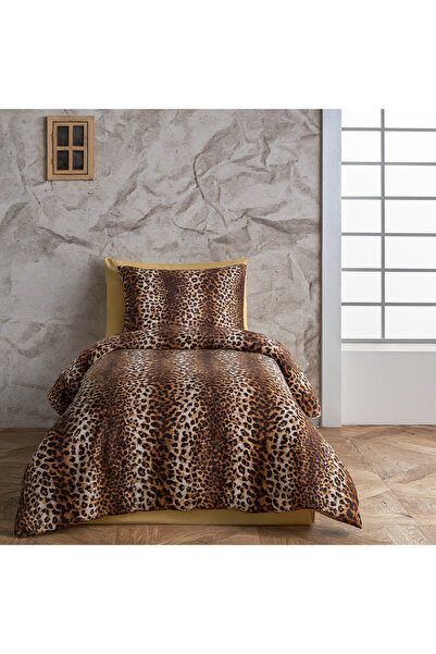 rabiatekstil Leopard Printed Luxury Single Bedding Set Without Sheets