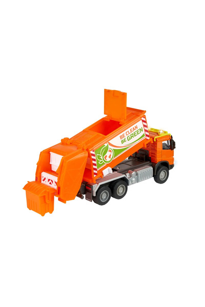 Majorette Απορριμματοφόρο Majorette - Συλλέκτης Απορριμμάτων Volvo Truck, 19 cm, με φώτα και ήχους