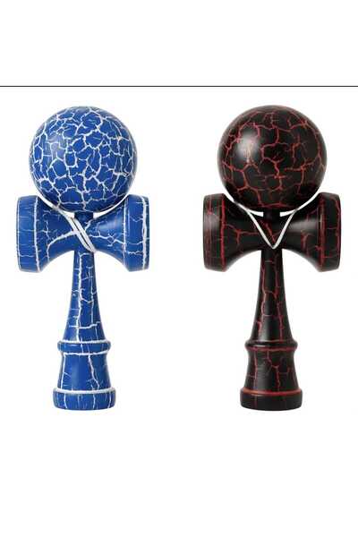 OEM Wooden Kendama Crack Pattern Various Colors 18 cm