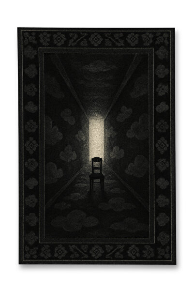 Rugs Modern Halı سجادة MOSSO ذات الطابع الأسود التجريدي وقاعدة منسوجة بنمط ال...