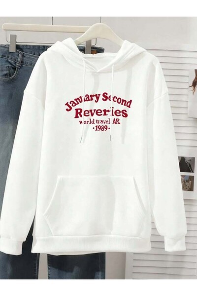 ibibik moda سترة ريفيرييز يناير مطبوع بغطاء رأس