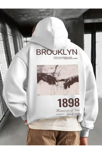 ibibik moda سترة بروكلين 1898 ريترو ميلودينج أوف ذا هانز مطبوع بغطاء رأس