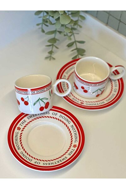 BUCOLIC Set of 2 Cherry Bliss Cups
