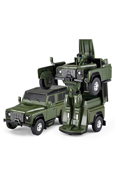 Rastar Metal Convertible Toy Car - Land Rover Defender, Green, Scale 1:32