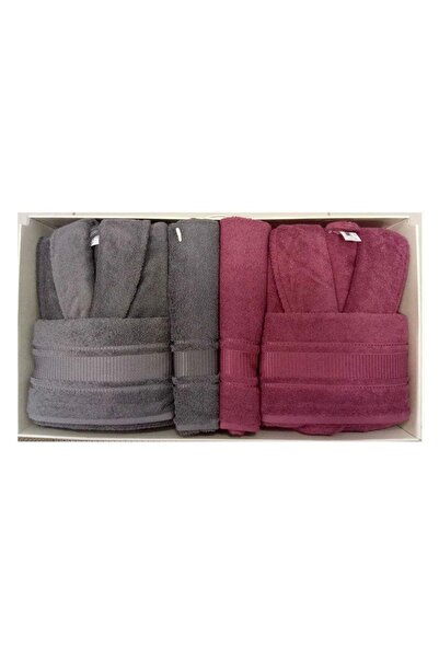 Özdilek Colourist K.Grey-Pink Family Set Large Size